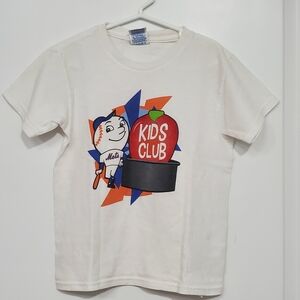Delta Mets Kids Club White T-Shirt Size S